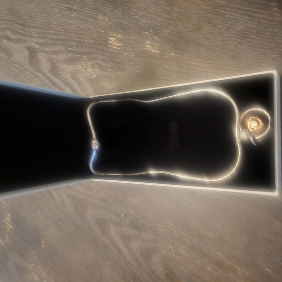 Pandora Silver Charm Necklace And Bracelet Set - Picture 2 of 5